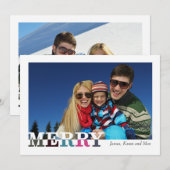 Vrolijk en licht voor en achter vakantie Kaart (Voorkant / Achterkant)