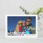 Vrolijk en licht voor en achter vakantie Kaart (Staand voorkant)