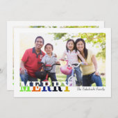 Vrolijk en licht voor en achter vakantie Kaart (Voorkant / Achterkant)