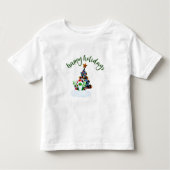 Vrolijk en magisch kerstfeest met een draak twist kinder shirts (Voorkant)