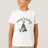 Vrolijk en magisch kerstfeest met een draak twist t-shirt (Voorkant)