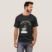 Vrolijk en magisch kerstfeest met een draak twist t-shirt (Voorkant volledig)