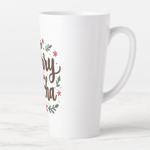 Vrolijk en Mocha Drink Kerstkoffie Xmas Latte Mok