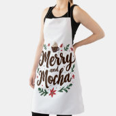 Vrolijk en Mocha Drink Kerstkoffie Xmas Schort (Insitu)