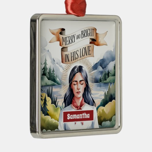 Vrolijk en stralend in zijn Ornament van liefde (Rechts)