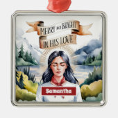 Vrolijk en stralend in zijn Ornament van liefde (Voorkant)