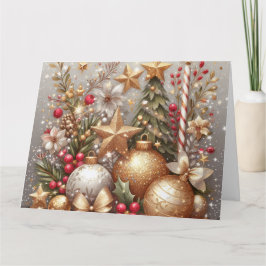 Vrolijk en stralend kerstfeest Ik ben leeg van bin Kaart