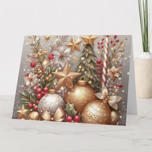 Vrolijk en stralend kerstfeest Ik ben leeg van bin Kaart (Voorkant)