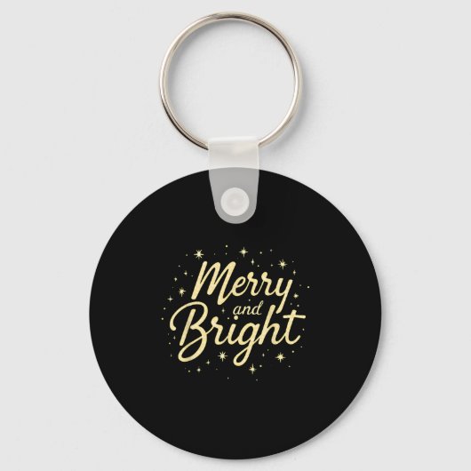 Vrolijk en stralend kerstfeest Xmas St Sleutelhanger (Voorkant)