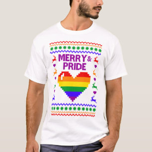 Vrolijk en trots LGBT lelijke trui T-shirt