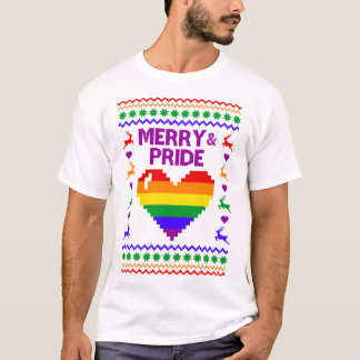 Vrolijk en trots LGBT lelijke trui T-shirt