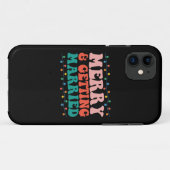 Vrolijk En Trouwend Koppel Kerst Groovy Case-Mate iPhone Case (Achterkant (horizontaal))