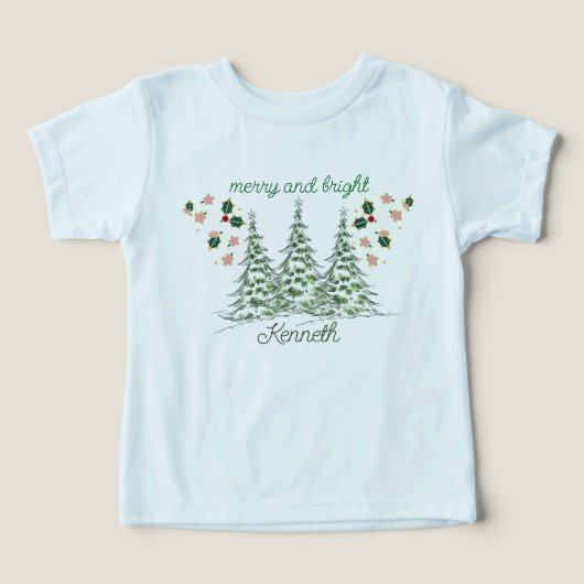 Vrolijk en Vakantie Cheer Gepersonaliseerd Baby Sh (Design voorkant)