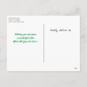 Vrolijk en veilig Pasen | Cute Funny Rabbit met Ma Feestdagenkaart (Achterkant)