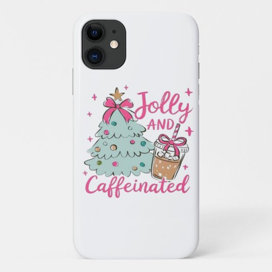 Vrolijk en vol cafeïne Case-Mate iPhone case (Achterkant)