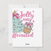Vrolijk en vol cafeïne feestdagenkaart (Achterkant)
