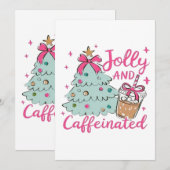Vrolijk en vol cafeïne kaart (Voorkant / Achterkant)