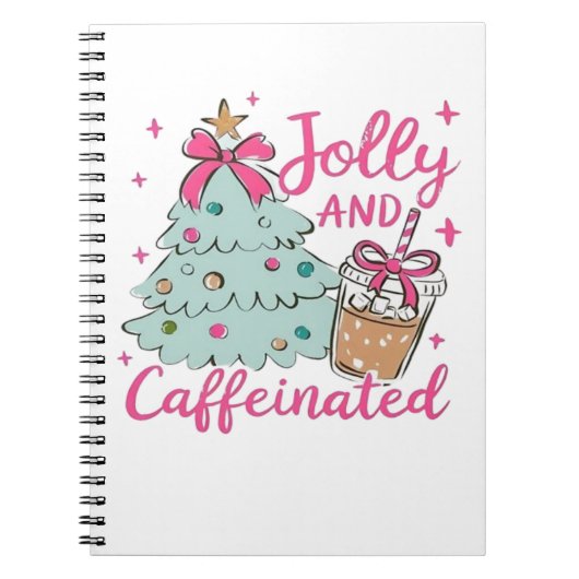 Vrolijk en vol cafeïne notitieboek (Voorkant)