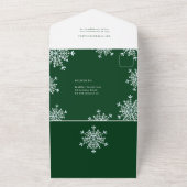 Vrolijk en vreugdevol samen 4 foto rustieke kerst all in one uitnodiging (Buitenkant)