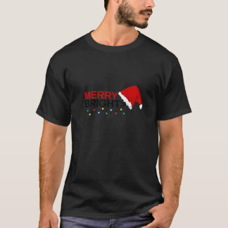 Vrolijk en vrolijk kerstfeest t-shirt