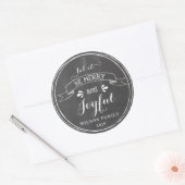 Vrolijk en vrolijk krijtbord Sticker (Envelop)