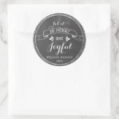 Vrolijk en vrolijk krijtbord Sticker (Tas)