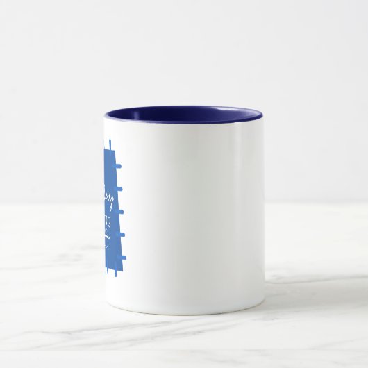 Vrolijk en vrolijk Quilter Mok (Midden)