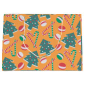 Vrolijk en zoet kerstfeest groot cadeauzakje (Voorkant)