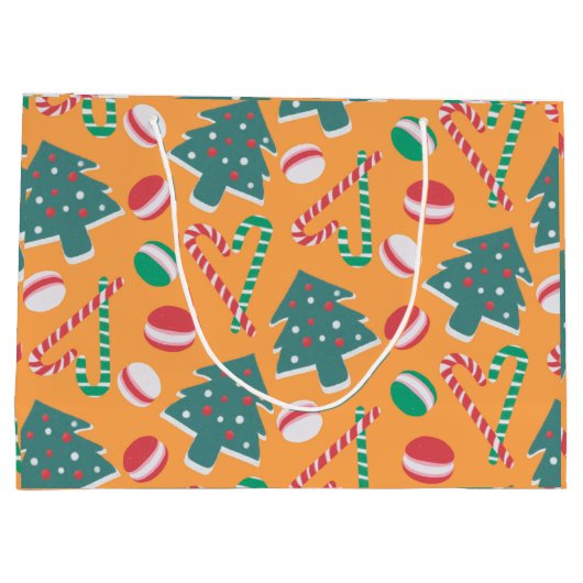 Vrolijk en zoet kerstfeest groot cadeauzakje (Achterkant)