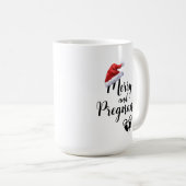 Vrolijk en Zwanger Kerstvakantie Baby Koffiemok (Voorkant rechts)