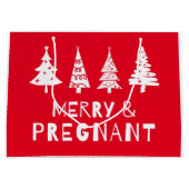 Vrolijk en zwanger met Kerstmis Groot Cadeauzakje (Voorkant)