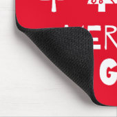 Vrolijk en zwanger met Kerstmis Muismat (Hoek)