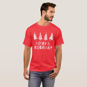 Vrolijk en zwanger met Kerstmis T-shirt (Voorkant volledig)
