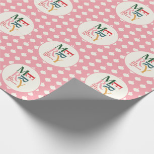 Vrolijk  feestdagen cadeaupapier