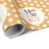 Vrolijk  feestdagen cadeaupapier (Rol Hoek)