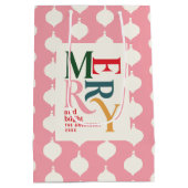 Vrolijk  feestdagen medium cadeauzakje (Achterkant)