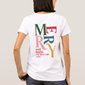 Vrolijk  feestdagen t-shirt (Achterkant)