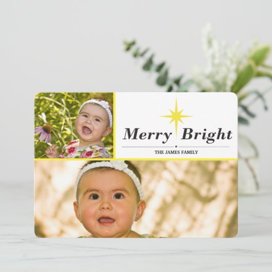 vrolijk feestdagenkaart (Staand voorkant)