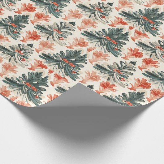 Vrolijk feestelijk inpakpapier (Hoek)