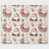 Vrolijk feestelijk kerstinpakpapier cadeaupapier (Vlak)