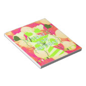 Vrolijk feestontwerp: vandaag is mijn verjaardag notitieblok (Schuin)