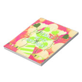 Vrolijk feestontwerp: vandaag is mijn verjaardag notitieblok (Linkerzijde)