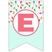 Vrolijk + fel kerstlicht | Kleurrijke vakantie Vlaggetjes (Derde vlag)