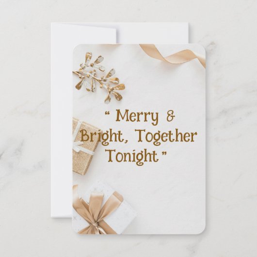 Vrolijk & Fel, Samen vanavond Kaart (Achterkant)