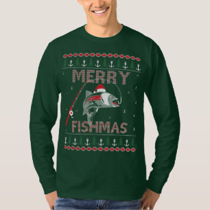 Vrolijk Fishmas Lelijke Kerstmis HoHoHo.. T-shirt