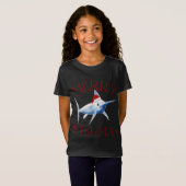 Vrolijk Fishmas Marlin Santa Hat Kerstmis T-shirt (Voorkant volledig)