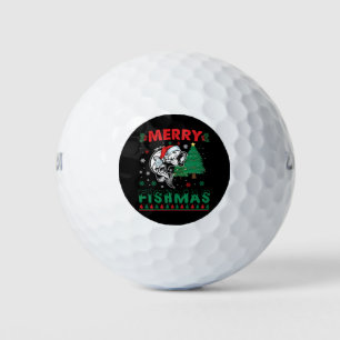 Vrolijk Fishmas Vis Vist Papa Visser Kerstmis Golfballen