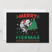 Vrolijk Fishmas Vis Vist Papa Visser Kerstmis Kaart (Voorkant)