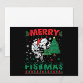 Vrolijk Fishmas Vis Vist Papa Visser Kerstmis Kaart (Voorkant / Achterkant)