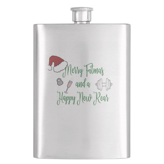 Vrolijk Fitmas en een Gelukkig Nieuw Achter Flacon (Voorkant)